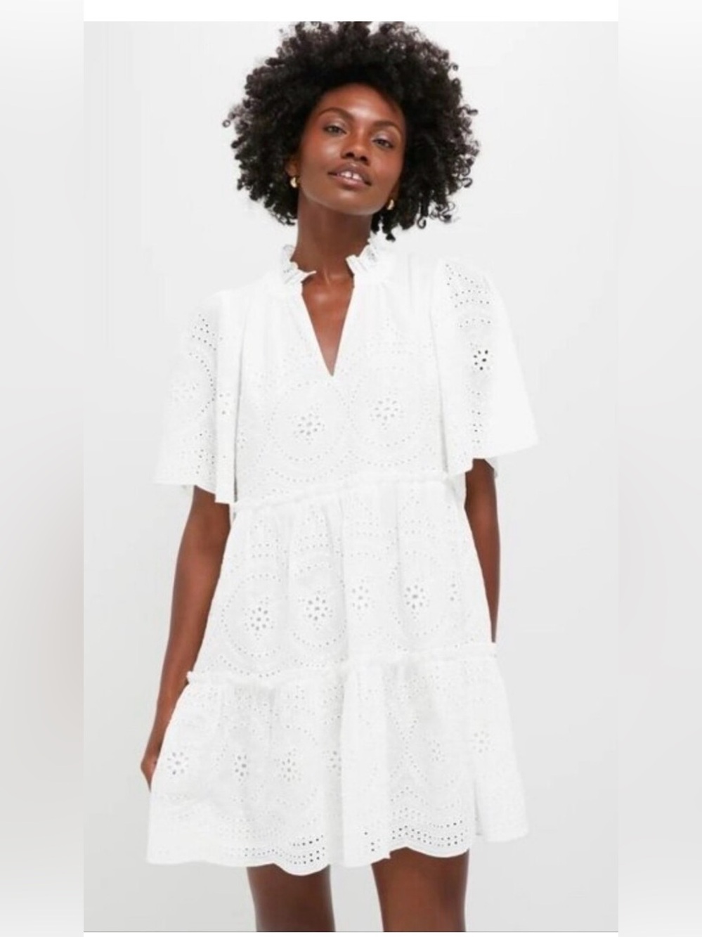 Tuckernuck NWT White Eyelet Minidress XXS